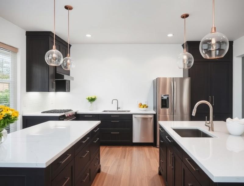 Modern kitchen remodel with custom cabinetry and countertops by ProWorx in Mesa, Arizona