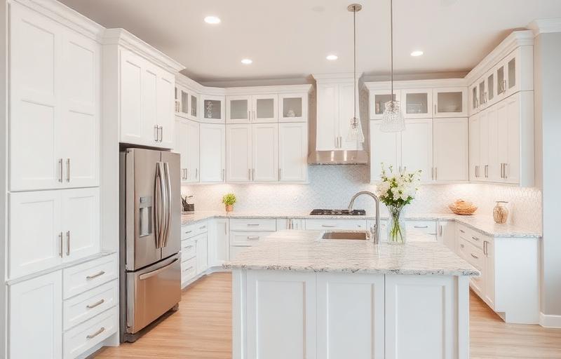 Custom kitchen remodel with granite countertops and modern cabinetry in Mesa, Arizona
